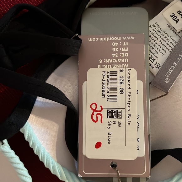 Sky blue bikini top - Picture 3 of 4